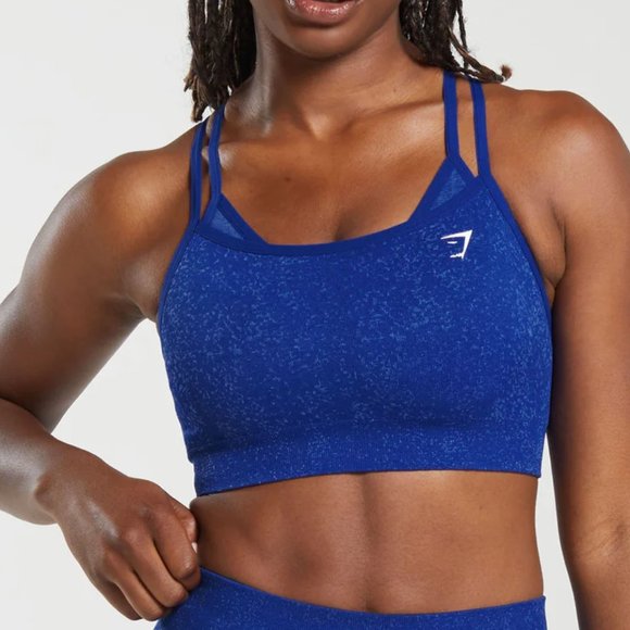 Gymshark Other - BNWT GYMSHARK ADAPT FLECK SEAMLESS SPORTS BRA COBALT BLUE SMALL